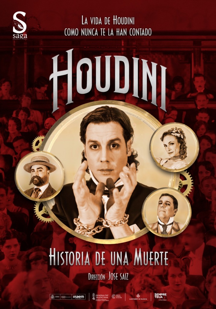 Cartel de la obra de teatro Houdini: Historia de una muerte.